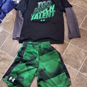 Boys shorts and t-shirts and 1 jogger
